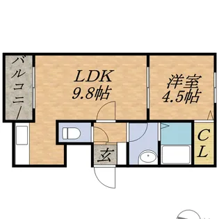 CREA北28条【1階】の間取り