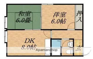 ロイヤルハイツ【2階】の間取り