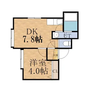 フラットJ白石本通A棟【301号室】の間取り
