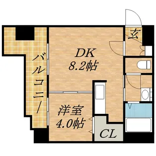 VILLAGE北大通壱番館【00205号室】の間取り