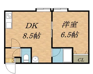 第40森宅建マンション【105号室】の間取り