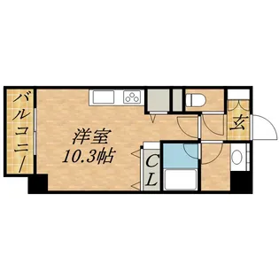 バロンドール【10階】の間取り