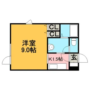 メープルN13【102号室】の間取り