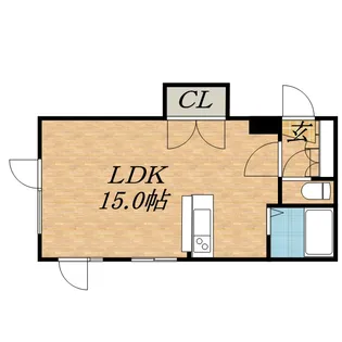 アルファアパル北11条 II【1階】の間取り