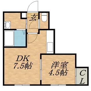 珊瑚第三マンション【105号室】の間取り