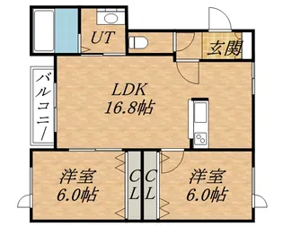 チェルト【3階】の間取り