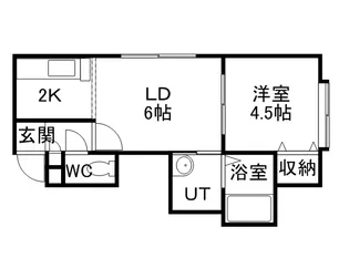アドバンス北19条【106号室】の間取り