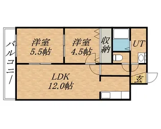 グランデルシャン34【3階】の間取り
