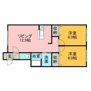 アヴニールⅡ【00101号室】の間取り