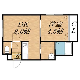 ブランノワールNORD【5階】の間取り