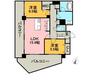 パシフィックタワー札幌【28階】の間取り