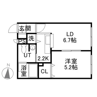 ブランノワールDECO【4階】の間取り