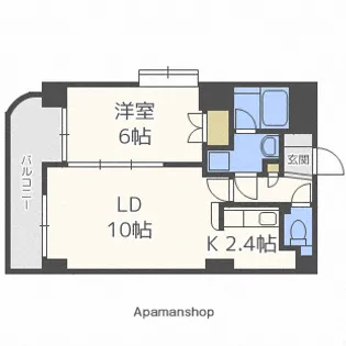 ノースパレス元町【7階】の間取り