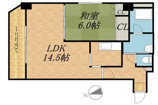 メゾンド・ルピナス【502号室】の間取り