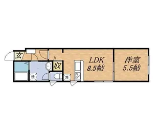 グランデ【203号室】の間取り