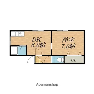 ピュアパレス【2階】の間取り