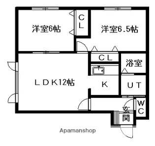 フォンテーヌE8【2階】の間取り