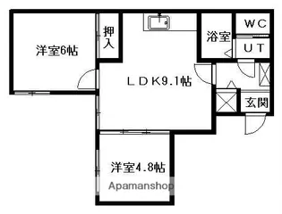 ΑNEXT札幌第7【3階】の間取り
