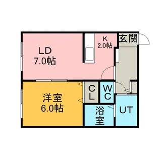 K’S KOWA N20【207号室】の間取り
