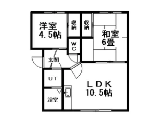 シャトー杉澤【201号室】の間取り