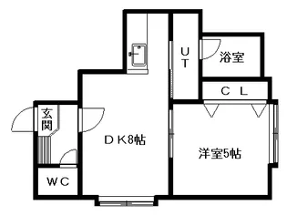サンフラワー【205号室】の間取り
