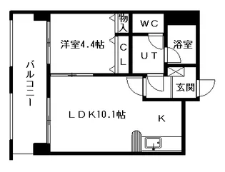 グランデフィラⅡ【0607号室】の間取り