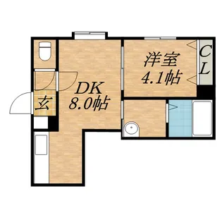 アールズグランデ【202号室】の間取り