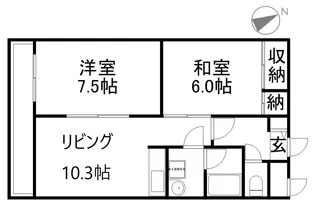 アンジーたかつビル【308号室】の間取り
