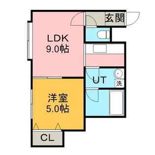 ボヌール【203号室】の間取り