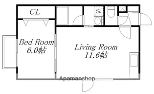 北海道札幌市北区篠路五条4丁目【アパート】の間取り