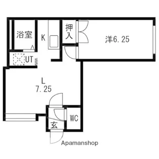 ジュネス東雁来【2階】の間取り