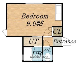 ローヤルハイツN432【4階】の間取り