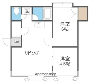 フリーダムバーズN14【203号室】の間取り