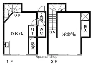アーバン苗穂【108号室】の間取り