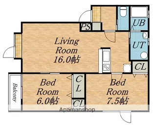 アットホームN20【302号室】の間取り