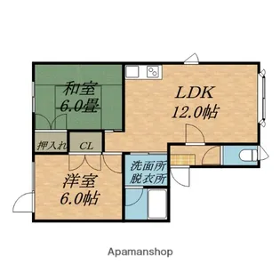 マリンコーポ31A【202号室】の間取り