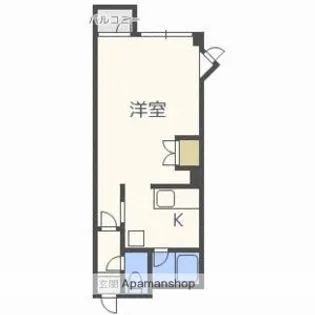 カフェレスト札幌Ⅰ【2階】の間取り