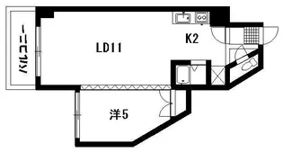 第6ベストビル【305号室】の間取り