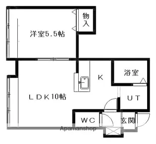 コンフォート819【B-102号室】の間取り