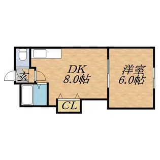 ハニサクル麻生【206号室号室】の間取り