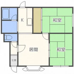 メモリーハイツ【102号室】の間取り