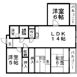 コスモロイヤル東苗穂A棟【304号室】の間取り