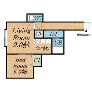 ウッドビレッジⅡ【202号室】の間取り