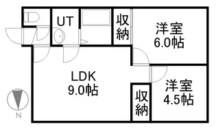 ハイツメープル【2階】の間取り