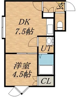ハピネス栄町【302号室】の間取り