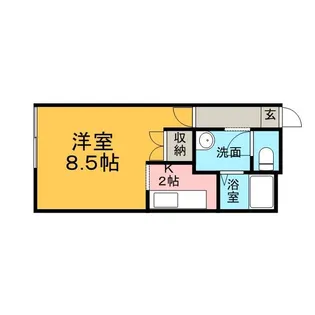 トミイビルNO.17【8階】の間取り