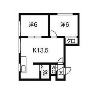 第17木村ハイツ【202号室】の間取り