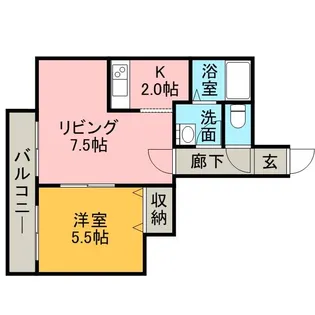コートビバリッジ【5階】の間取り