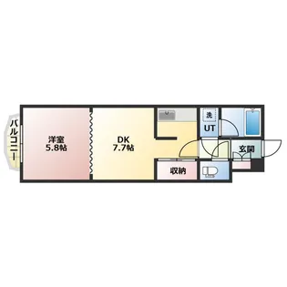 マロンハイデンス【203号室】の間取り