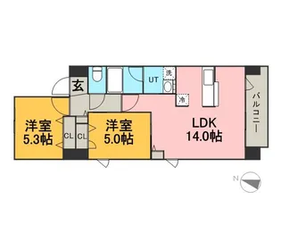 AMABILIS【5階】の間取り